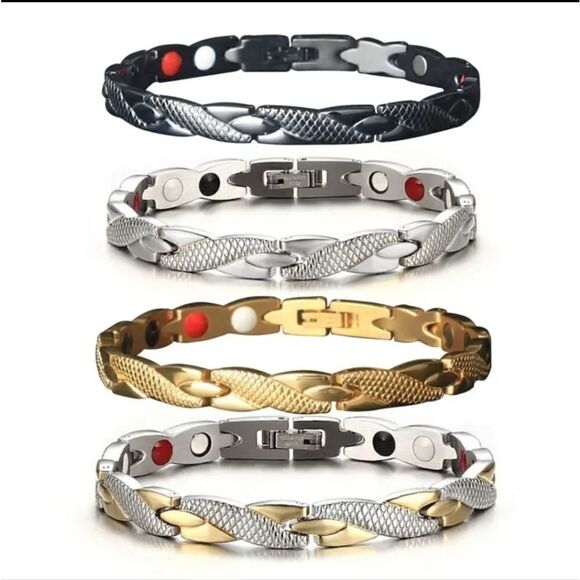 Casual Retro Fashion Dragon Pattern Magnetic Bracelet - Picture 3 of 16